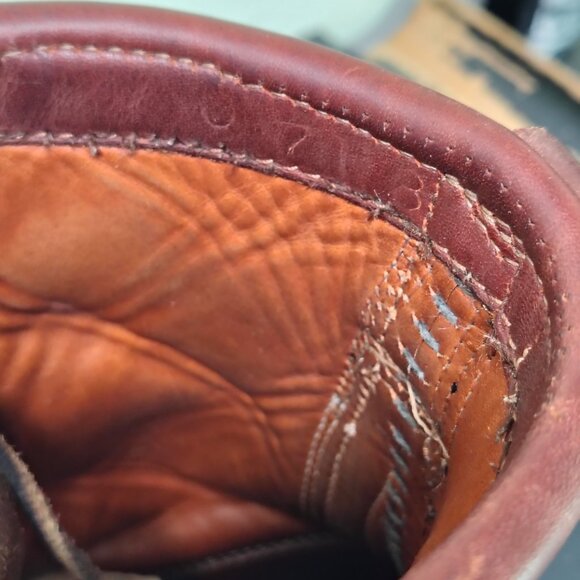 Whites Boots Mens Size 11 D Wedge Red Dog Roughout Leather Lace to Toe PNW Work - Picture 7 of 13